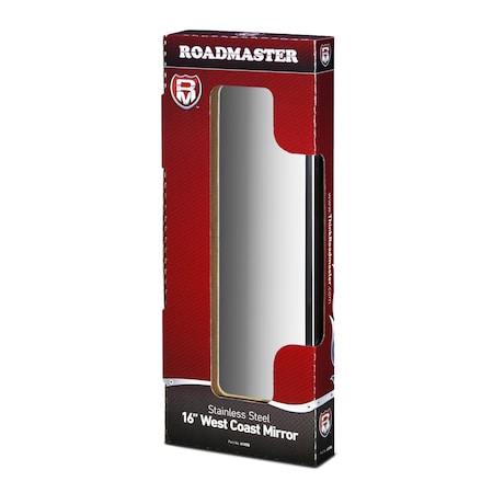 Roadmaster 7in X 16in Universal Application Heavy Duty Mirror, 5/16in Mounting Bolt. 4125S